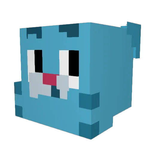 Phathonkers Minecraft avatar head, 3D render