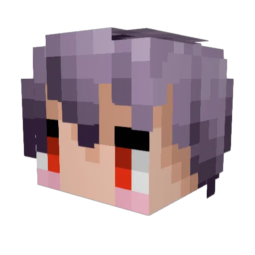 Phathur Minecraft avatar head, 3D render