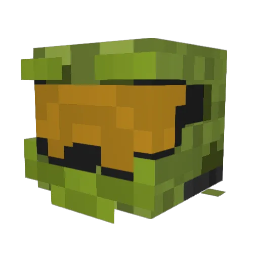 PhatmanRiddem Minecraft avatar head, 3D render