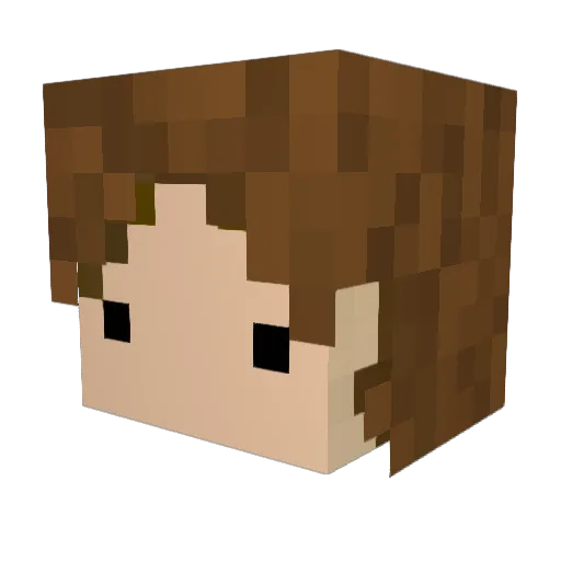 Phatso Minecraft avatar head, 3D render