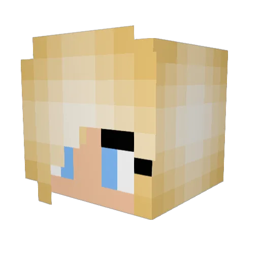 Phauna96 Minecraft avatar head, 3D render