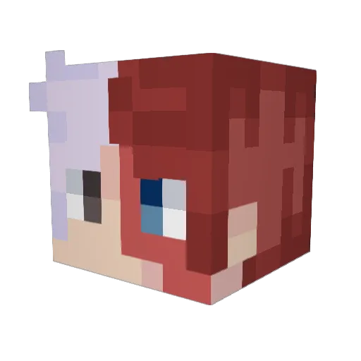 Phaze4 Minecraft avatar head, 3D render