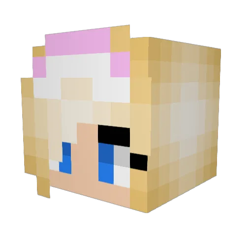 PhazeToothFairy Minecraft avatar head, 3D render
