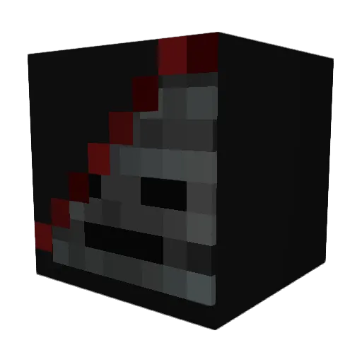 PhazedBear Minecraft avatar head, 3D render