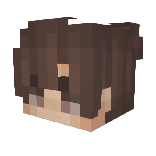Phazed_ Minecraft avatar head, 3D render