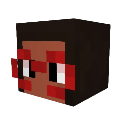Phazing_Peridot Minecraft avatar head, 3D render