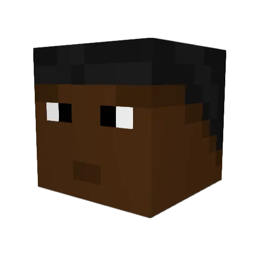 PhazmaAU Minecraft avatar head, 3D render