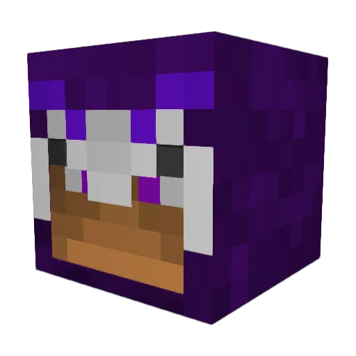Pheable Minecraft avatar head, 3D render