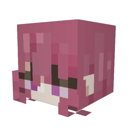 PheasantMilk Minecraft avatar head, 3D render