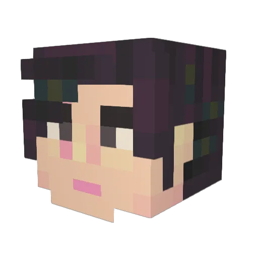 Pheck Minecraft avatar head, 3D render