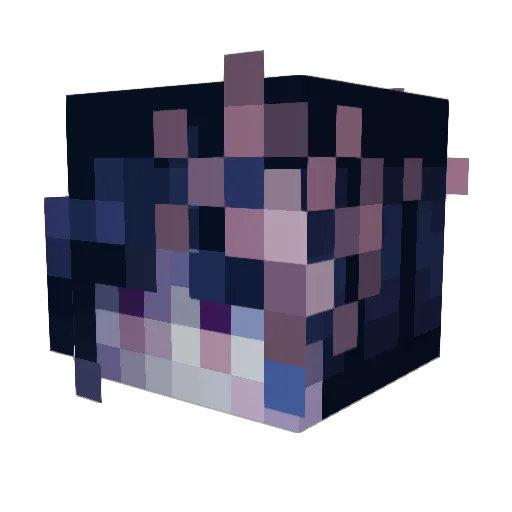 PheeLuv Minecraft avatar head, 3D render