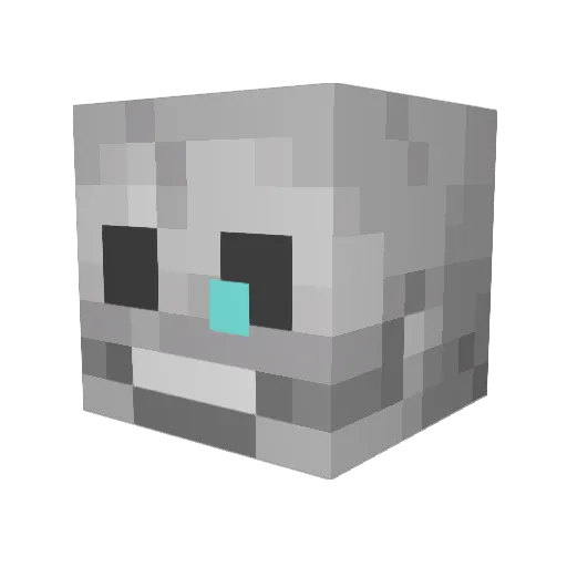 PheePhee26 Minecraft avatar head, 3D render