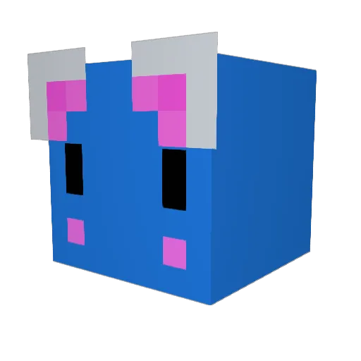 Pheebz05 Minecraft avatar head, 3D render