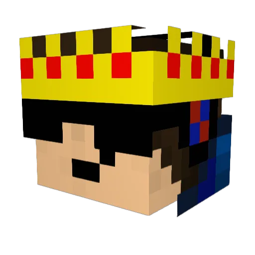 Phejepp Minecraft avatar head, 3D render