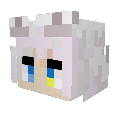 Phelpa_J Minecraft avatar head, 3D render