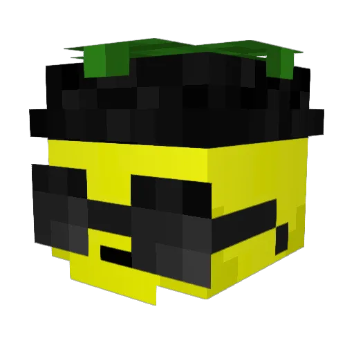 Phenix2608 Minecraft avatar head, 3D render