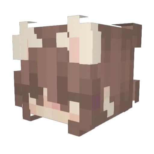 PhenixPlays_ Minecraft avatar head, 3D render