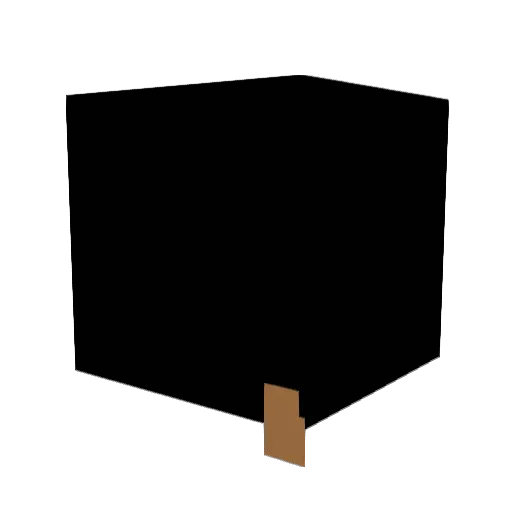 Phennek Minecraft avatar head, 3D render