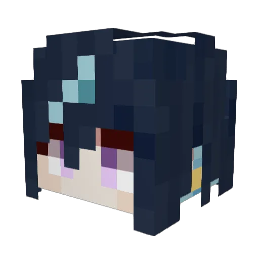 Phennyland Minecraft avatar head, 3D render