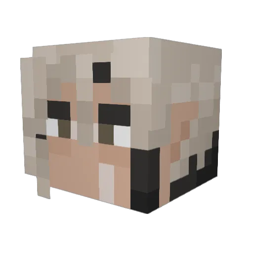 PhennythePhoenix Minecraft avatar head, 3D render