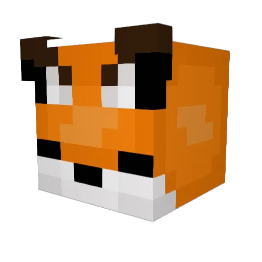 Phenomenen1 Minecraft avatar head, 3D render