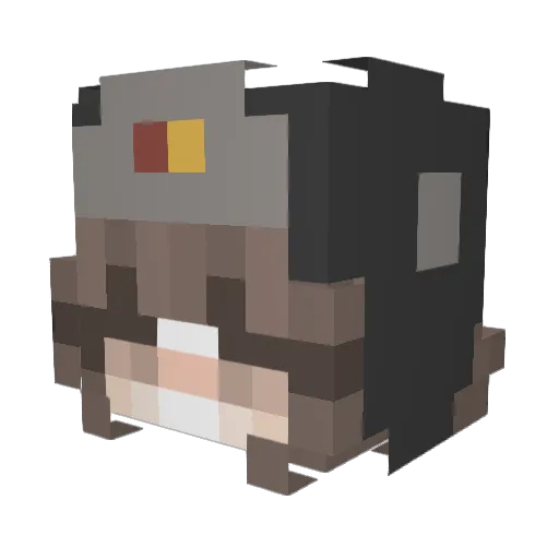 Pheobevibes Minecraft avatar head, 3D render