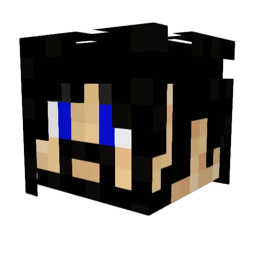 Pheonix007x Minecraft avatar head, 3D render