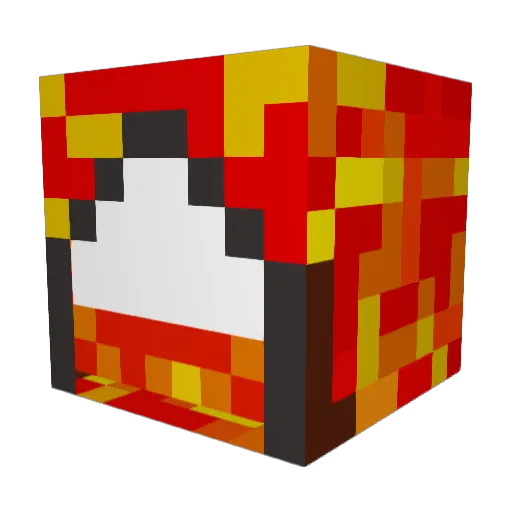 Pheonix186 Minecraft avatar head, 3D render
