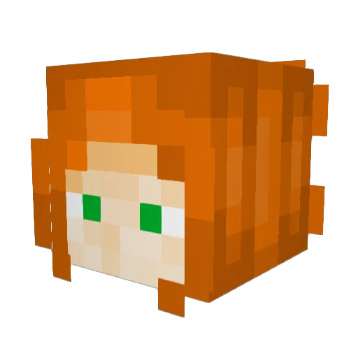 PheonixDisciple Minecraft avatar head, 3D render