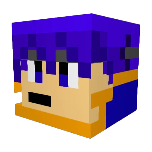 PheonixDragonov Minecraft avatar head, 3D render