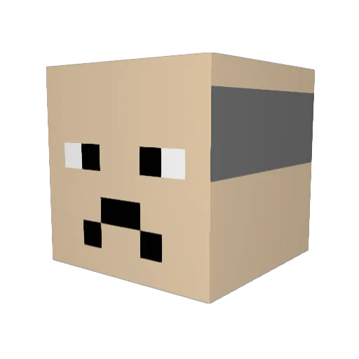 Pheonixtearz Minecraft avatar head, 3D render