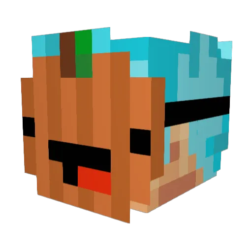 Pher_Ball Minecraft avatar head, 3D render