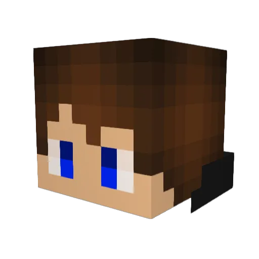 PheresYT Minecraft avatar head, 3D render