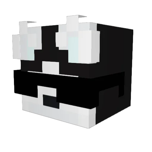 Phertz Minecraft avatar head, 3D render