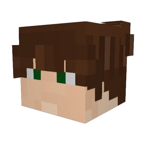 Phetinhw Minecraft avatar head, 3D render