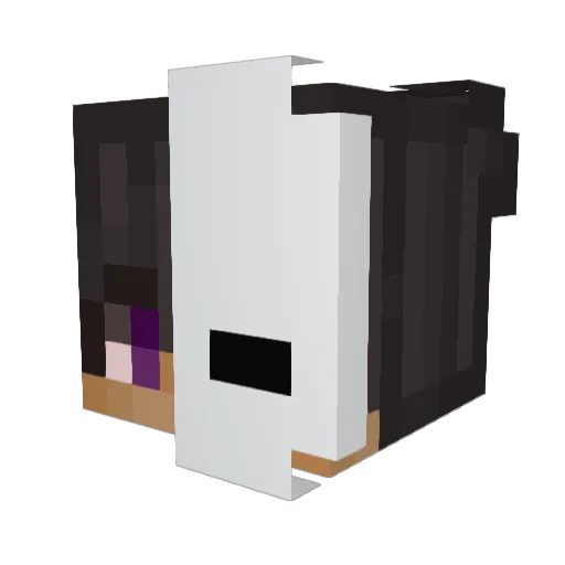 PheverBTW Minecraft avatar head, 3D render