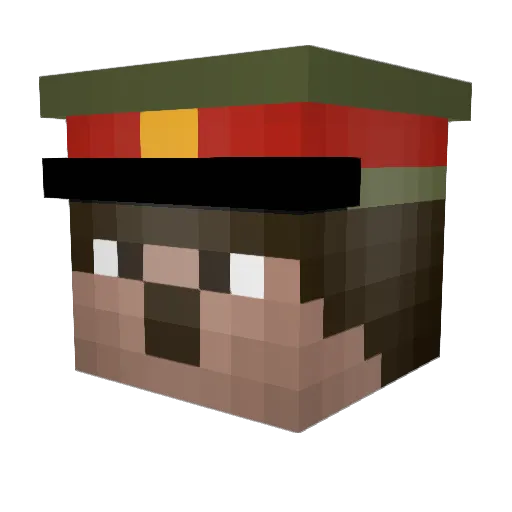 Pheyn Minecraft avatar head, 3D render