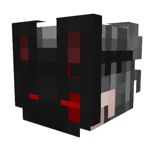 Pheza_ Minecraft avatar head, 3D render