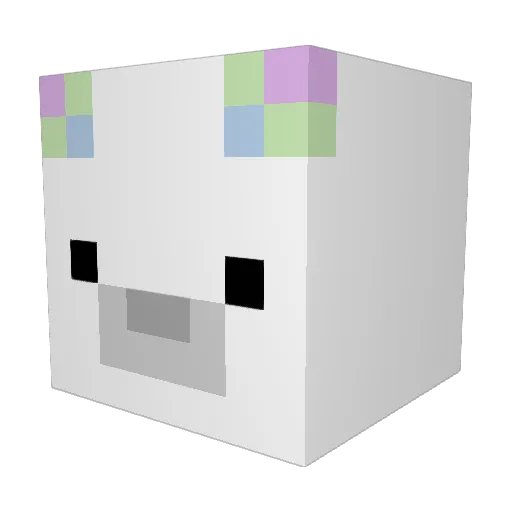 Phi21 Minecraft avatar head, 3D render