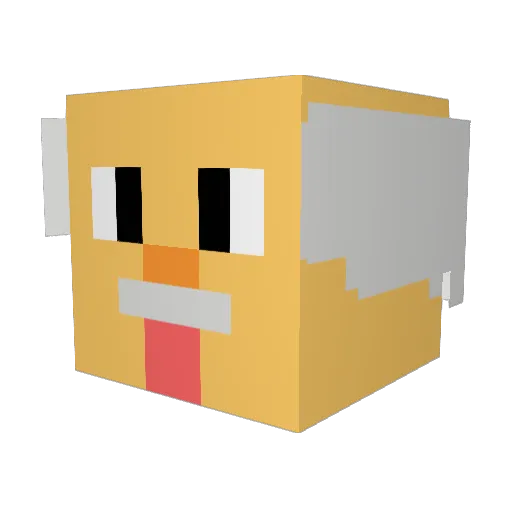 Phi91160 Minecraft avatar head, 3D render