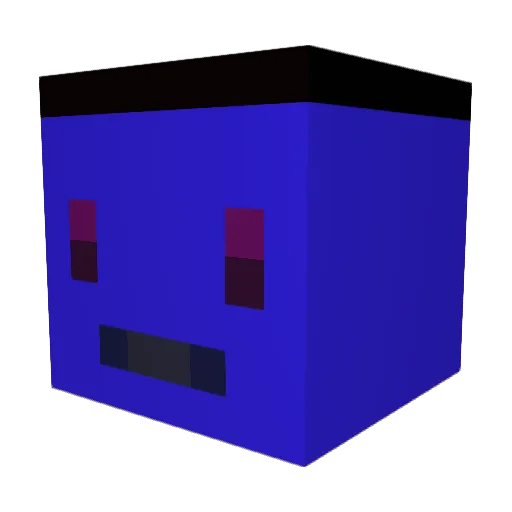 PhiSTX Minecraft avatar head, 3D render