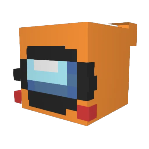 Phibbean Minecraft avatar head, 3D render
