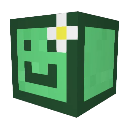 Phicala Minecraft avatar head, 3D render