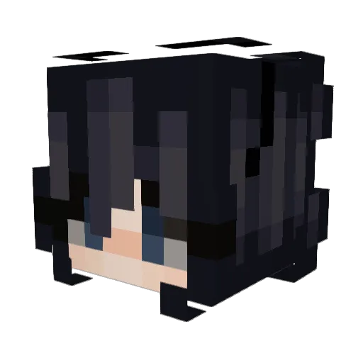 PhieIvvy Minecraft avatar head, 3D render