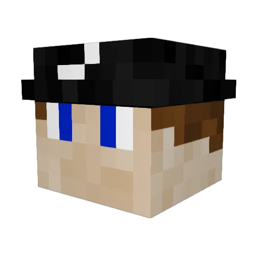 Phiil_K Minecraft avatar head, 3D render