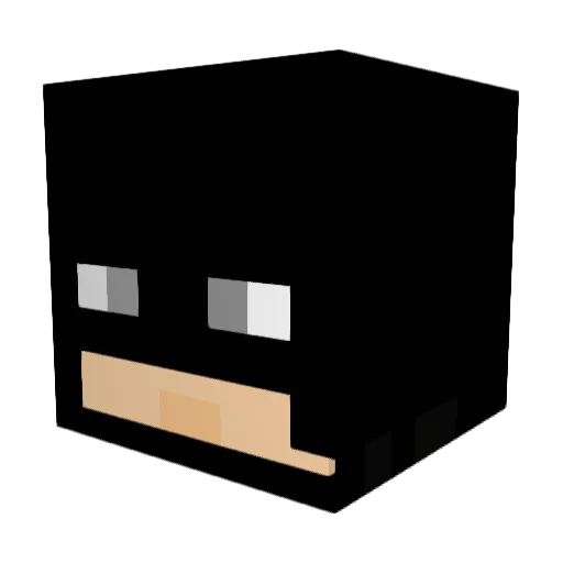 Phil1234 Minecraft avatar head, 3D render