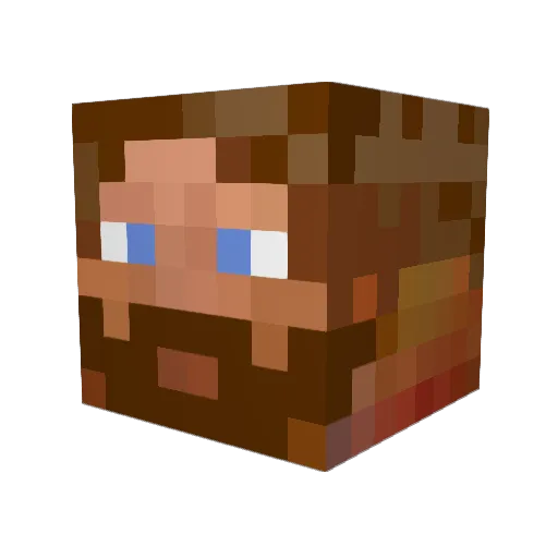 Phil1903 Minecraft avatar head, 3D render