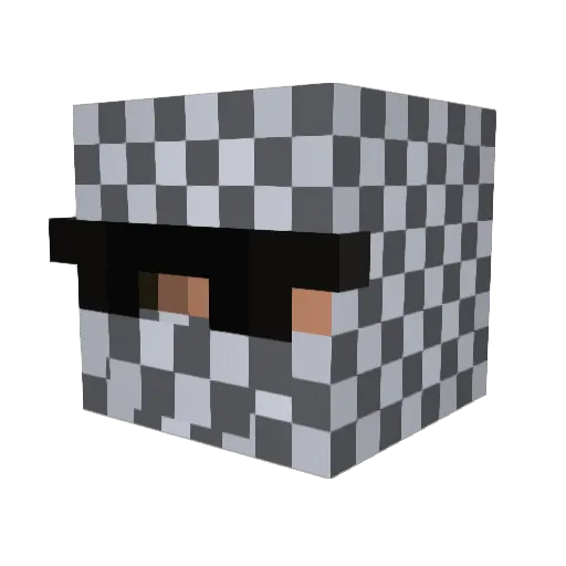 Phil452 Minecraft avatar head, 3D render