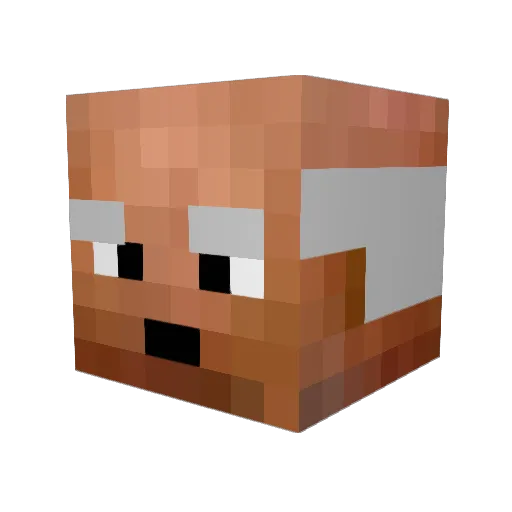 PhilCassady Minecraft avatar head, 3D render