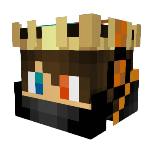 PhilCrafter186 Minecraft avatar head, 3D render